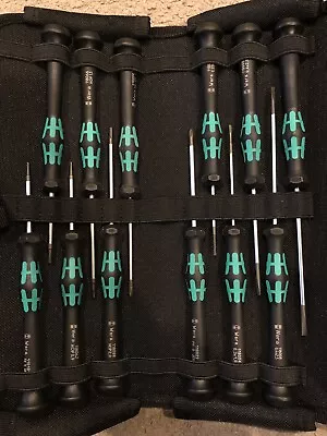 Wera Kraftform Screwdriver Set 12 Piece Micro Precision • £20