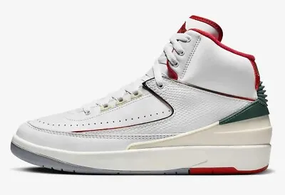 [DR8884-101] Air Jordan 2 'Italy' Men's Retro Origins White/Fire Red *NEW* • $139.99