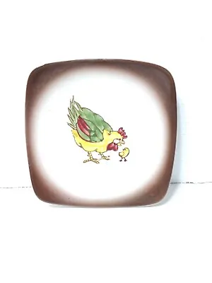 Vintage MCM Orchard Ware Decorative Porcelain Plate Mama Chicken And Chick • $12.95