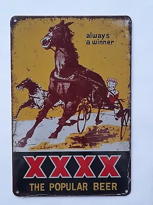 $9.50 • Buy XXXX  THE POPULAR BEER Metal Tin Sign 30cmx20cm Retro Rusty Metal Brand New