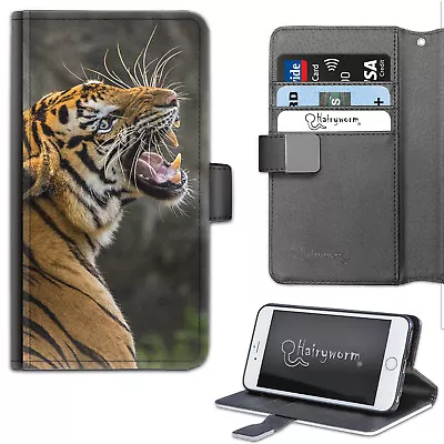 $36.43 • Buy Tiger Roar Phone Case;PU Leather Flip Case;Cover For Samsung;Apple;Sony