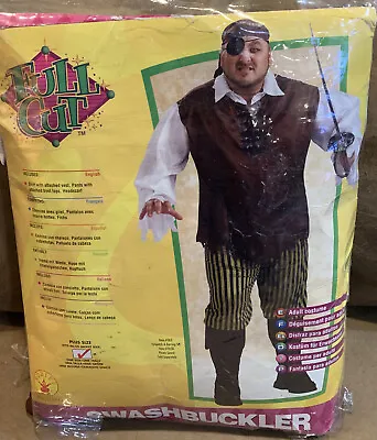 Mens Pirate Swashbuckler Costume Fits Size 46-52 Jacket • $34.99
