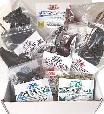 £36.99 • Buy The Mexican Dried Chilli Pack - Great Selection - CHILLIESontheWEB