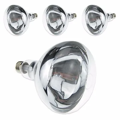 PACK OF 4 X LA23 300W 240V GANTRY HEAT LAMP E27 SCREW REFLECTOR TYPE SPOT LIGHT • £52