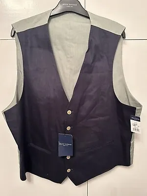 Stunning Mens Linen Effect Waistcoat From Brooks Taverner. Size 46R • £19.99