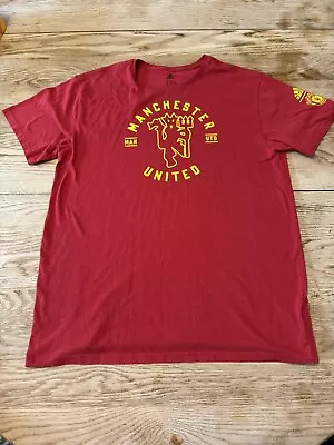 Manchester United T Shirt XL Short Sleeve Adult Polyester/cotton/rayon • $14.39