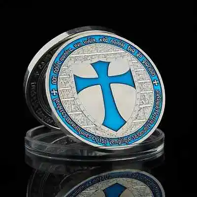 Euro Blue Crusader Knight Templar Shield • $13.49