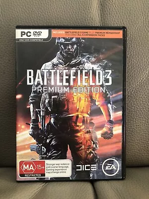 Battlefield 3 (PC DVD-Rom Game 2011) PAL Region 4 (EA Games Dice) COMPLETE VGC • $10