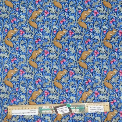 Quilting Patchwork Fabric TILDA Hibernation Squireldream Blue 50x55cm FQ • $9.75