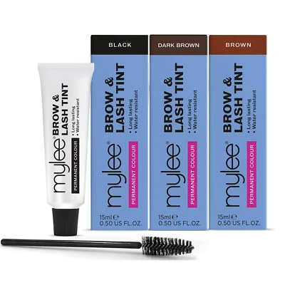 £4.90 • Buy Mylee Permanent Eyelash Eyebrow Tint Colour Dye Lash Tinting + Eye Wand 15ml