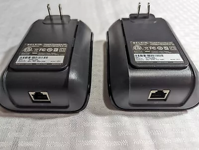 Belkin Gigabit Powerline HD Ethernet - Model F5D4076-S - 2 V1 & 2 V2. Set Of 2 • $30