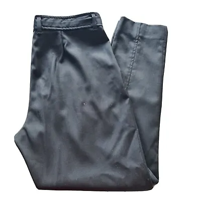 $79.95 • Buy Scanlan Theodore Womens 100% Wool High Waist Tailored Trousers Pants Sz 12 Black