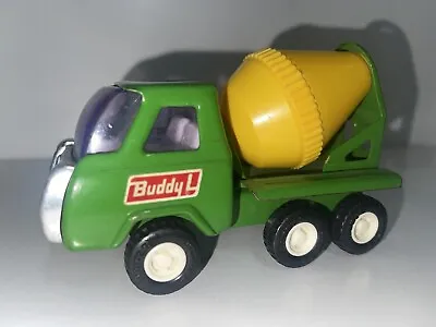 Vintage Buddy L Green Toy Cement Mixer Truck With Purple Windshield (8a) • $49.99