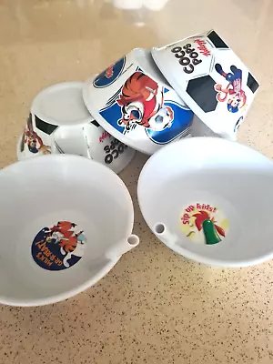 £19.99 • Buy 5 X Kellogg's 2012 Coco Pops Frosties Kids Sip Up Advertising Bowls