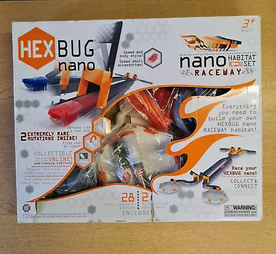 HEXBUG Nano Raceway Habitat Set With 4 Bug Specimens BOXED • £21.99