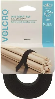 VELCRO ONE-WRAP Self-Gripping Cut-to-Length Reusable Hook And Loop Roll • £15.92