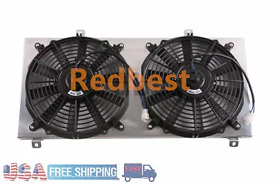 Aluminum Radiator+Shroud+Fan For 1991-1995 Toyota MR2 Turbo Coupe 2-Door 2.0L I4 • $86