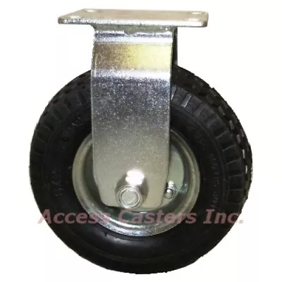 6CPNSPR  6 Inch Pneumatic Rigid Caster Wheel With Small Top Plate • $27.93