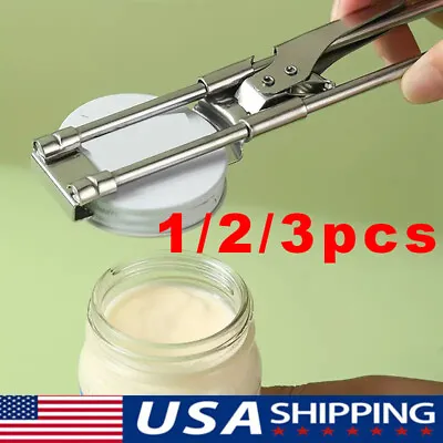 3X Adjustable Multifunctional Stainless Steel Can Opener Jar Lid Gripper Kitchen • $5.99