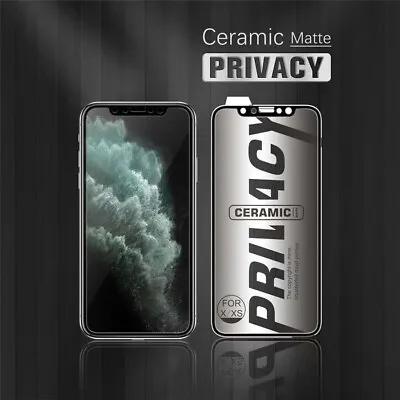$8.45 • Buy Ceramic Privacy Screen Protector For IPhone 14/13/12/11/X/XR/XS Max