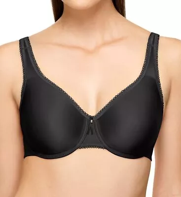 Wacoal BLACK Basic Beauty Full Figure Seamless Underwire Bra US 34C UK 34C • $31.20