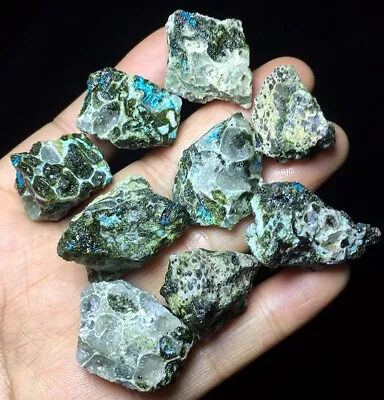 110g  Natural Green Chrysocolla & Epidote Crystal Mineral Specimen Healing B938 • $0.01