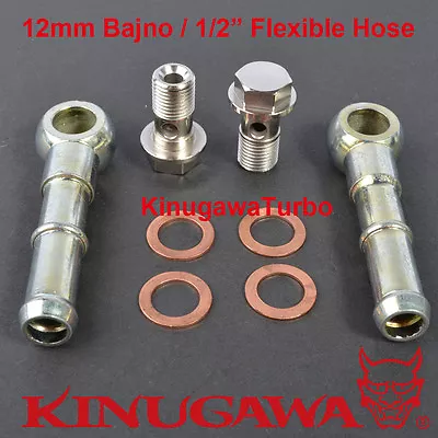 Turbo Water Pipe Kit M12x1.5mm VOLVO SAAB TD04H 15T 19T Fit 1/2  Plug Hose • $19.90