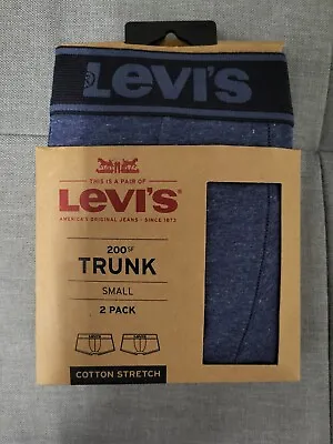 Levi's Underwear Trunks Small Blue Size Small BRAND NEW IN BOX • £15