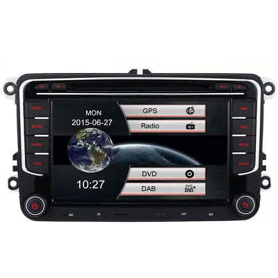 £158.99 • Buy Car Stereo Head Unit GPS Sat Nav DAB+ Radio DVD For VW Passat Golf MK5 MK6 Jetta