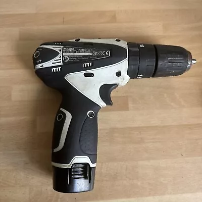 Makita HP330D Cordless Hammer Drill & 10.8v Battery NO CHARGER!! • £49.99