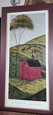 Warren Kimble Large Red Barn Framed Picture.  Pre-Owned  • $40