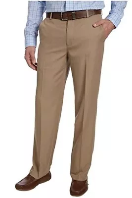 New Mens 36x34 Khaki Izod 4 Way Stretch Dress Pants Comfortflex Waistband • $22.95