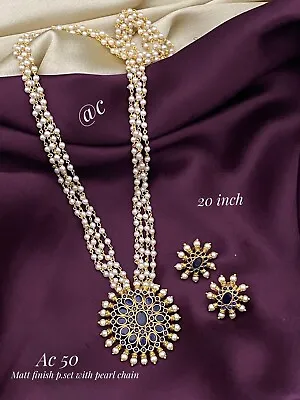 Beautiful Indian Long Necklace And Earrings Set • $31.11