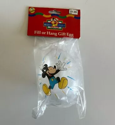 Vintage Disney Fill Or Hang Easter Egg Mickey Mouse Stuff For Kids Candy Gift • $15.70