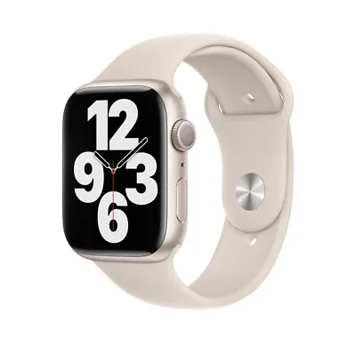 Apple Watch Series 7 GPS + LTE 41MM Starlight Aluminum Case Sport Band Open Box • $225