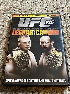 UFC 116: Lesnar Vs. Carwin (DVD 2010 2-Disc Set) • $9.89