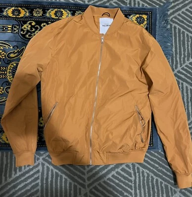 $32 • Buy Pull And Bear Bomber Jacket ( Mustard)