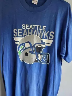 VTG Seattle Seahawks Tshirt XL. Small Hole Shown In Pictures • $19.45