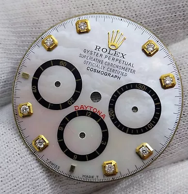 Rolex Daytona Vintage Chronograph Watch Mother Of Pearl Dial With Diamonds • $932.51