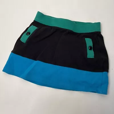 Girls Gymboree Black/Blue/Green 100% Cotton Skirt Size 5 • $2