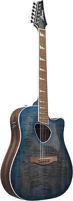 Ibanez Altstar ALT30FM Acoustic Electric Guitar Blue Doom Burst • $399.99