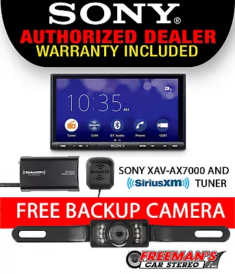 Sony XAV-AX7000 6.95  Media Receiver And Sirius XM Tuner With FREE Backup Camera • $648