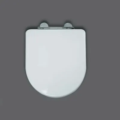 Croydex Eyre D Shaped Soft Close Toilet Seat Anti Bacterial Thermoset Plastic • £29.99