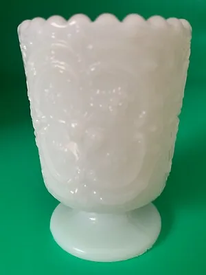 Fenton Art Glass Wild Strawberry - White Milk Glass Votive / Toothpick Holder • $19.99