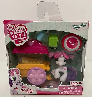 My Little Pony Ponyville Sweetie Belle Popcorn Playset Hasbro 2009~New~Box Wear • $30