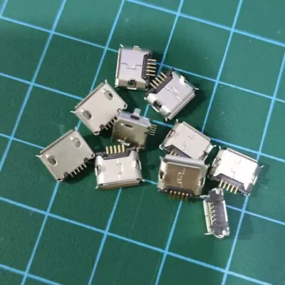 10 Pcs X 5.9mm Micro Mini USB 9 4+ 5 Pin Phone Tablet Jack Connector Charge Port • $3.99