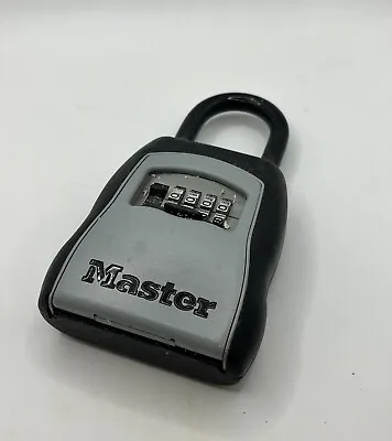Master Lock Combination Box Portable Security Safe 4-Digit Key Storage No Code • $15.50