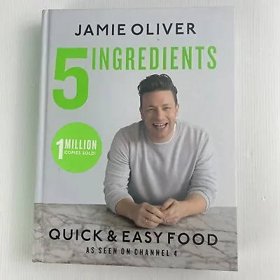 $24.95 • Buy Jamie Oliver 5 Ingredients Quick Easy Food Hardcover Cookbook Free Tracked Post