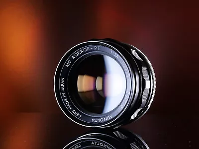 MINOLTA MC ROKKOR-PF 58mm F/1.4 Fast Prime MF 35mm Lens  #5512170 • $60