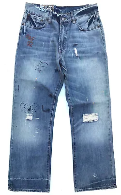 Abercrombie & Fitch Jeans 'BOOT' Paint Destroy W30 L31 NEW Mens Boys • $89